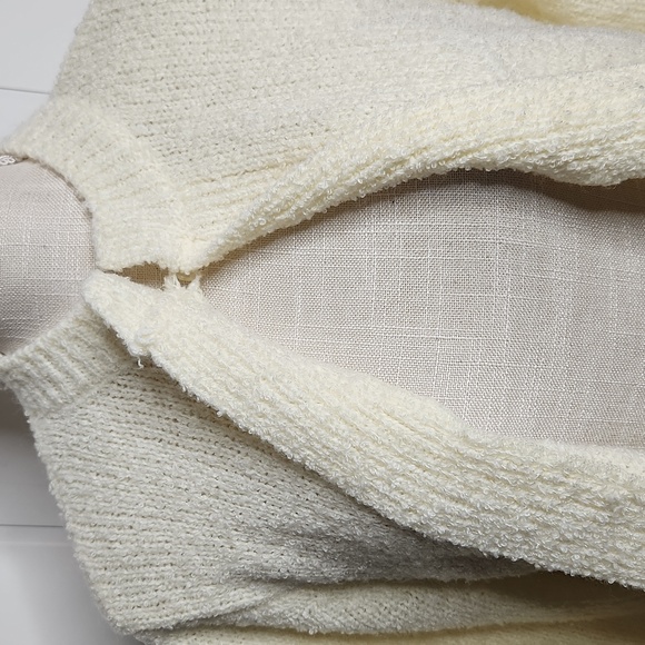 Vintage yellow cottagecore Timeless chunky knit open front cardigan sweater - Picture 4 of 8